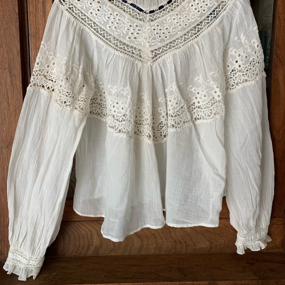 Free People XS off white blouse